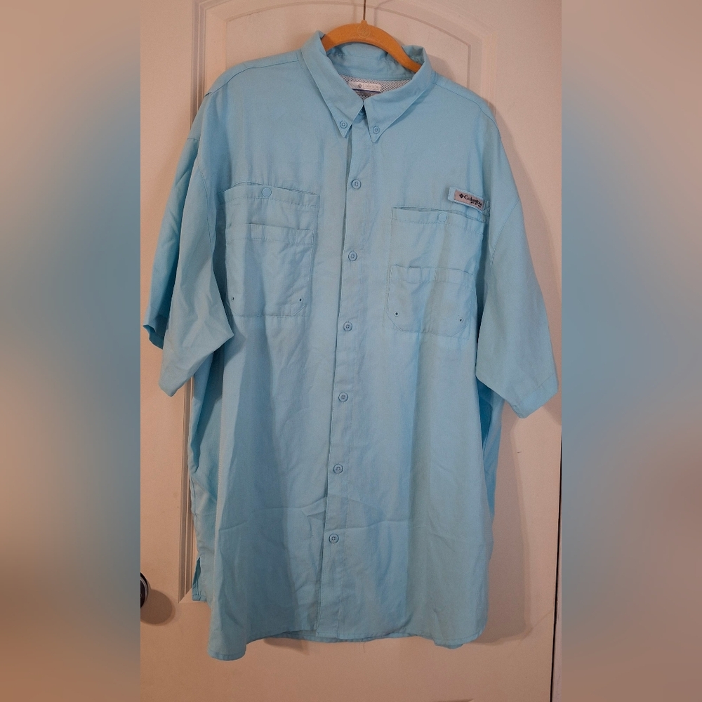 Columbia mens pfg sz XL short sleeve fast drying upf 40 Cruise beach summer